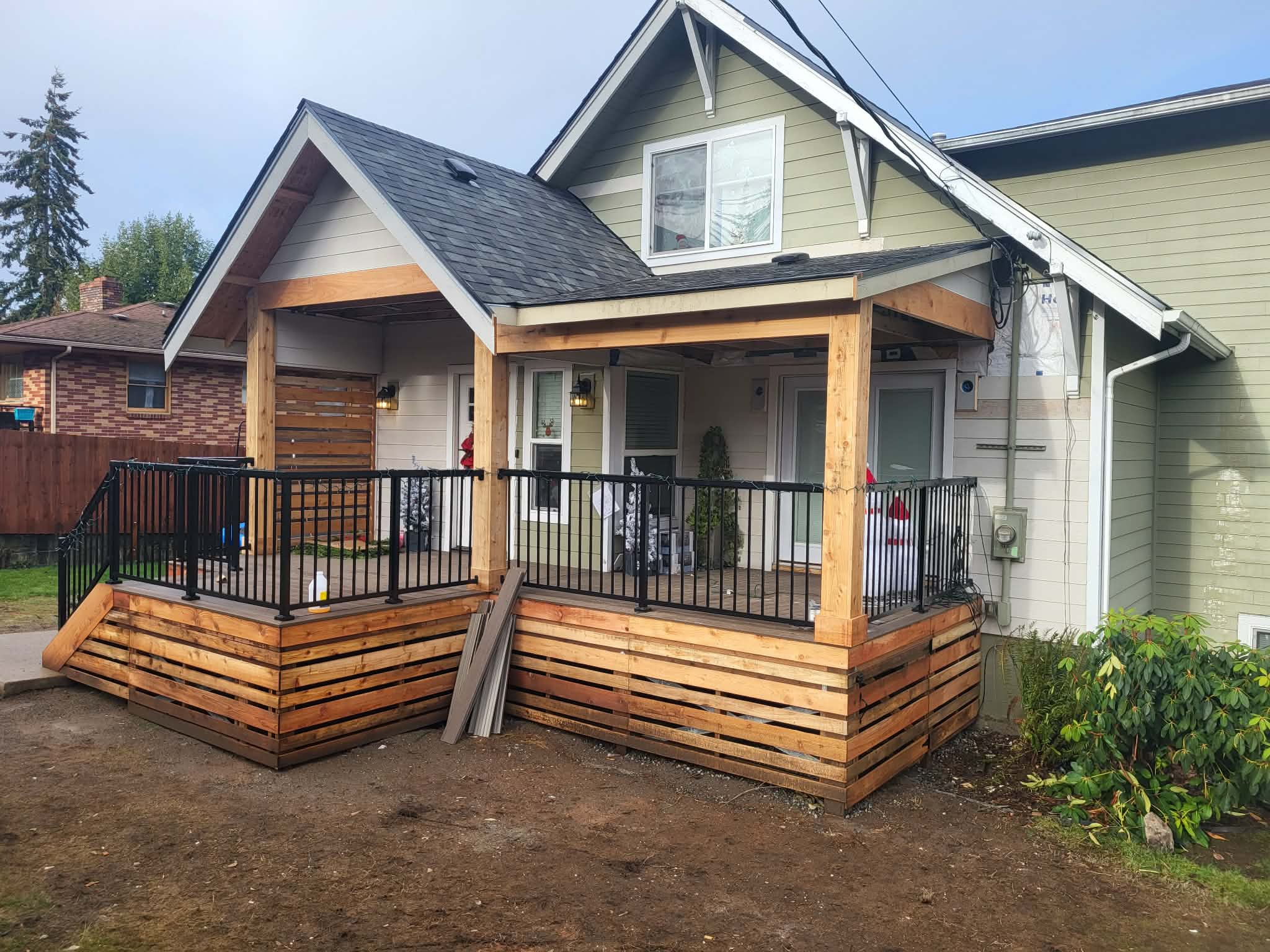 Residential porch and exterior renovation